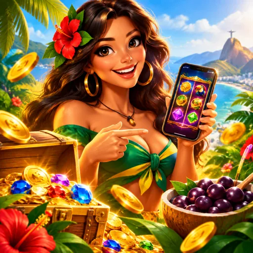 Aplicativo aberto em celular Android e iPhone mostrando o lobby de jogos
